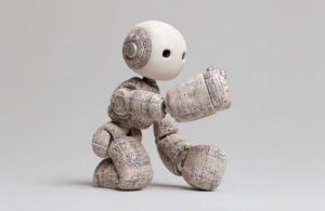 An image of a soft grey robot.