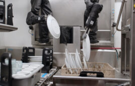 Armstrong Robotics' arms cleaning dishes.