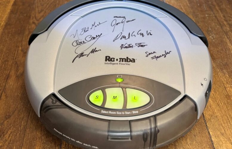 First generation of the Roomba robot vacuum.