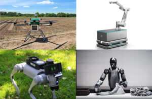 September 2025 robotics news included Guardian Agriculture drone, a mobile manipulator from Rethink Robotics, an OpenMind quadruped, and Figure's humanoid folding laundry.